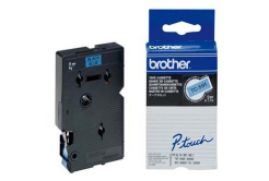 Brother TC-591, 9mm x 7,7m, čierna tlač / modrý podklad, originálna páska