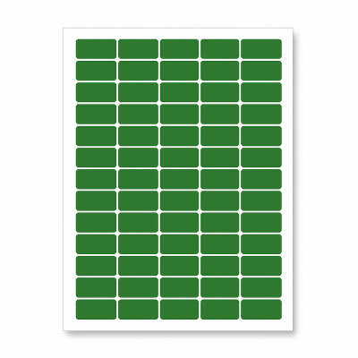 Samolepiace etikety 38 x 21,2 mm, 65 etiket, A4, 20 listov, zelené