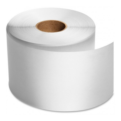 Plastová nelepiaca PVC rolka, 100 mm x 35 m, pre TTR, biela