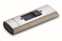 Verbatim 47690 Flash Drive Store 'n' Go, 128GB, SSD Vx400, USB 3.0, strieborný