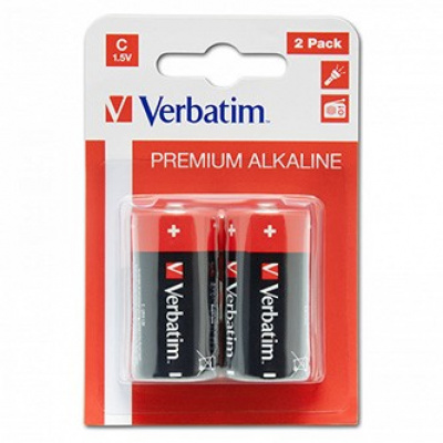 Verbatim 49922 Alkalická baterie LR14, malý monočlánek C, 1.5V, blistr, 2ks