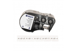 Brady M4-130-499 / 170802, 20.96 mm, Nylon, čierna tlač / biely podklad