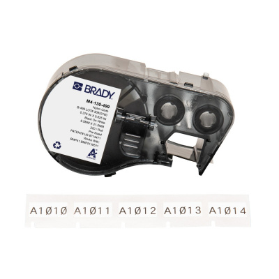 Brady M4-130-499 / 170802, 20.96 mm, Nylon, čierna tlač / biely podklad