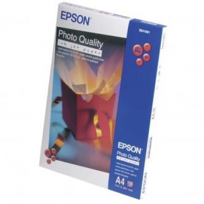 Epson Photo Quality InkJet Paper, foto papír, matný, bílý, A4, 104 g/m2, 720dpi, 100 ks, C13S04