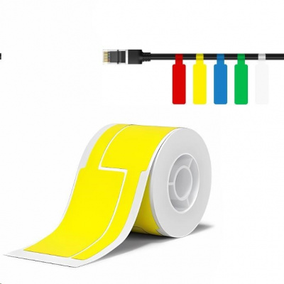 Niimbot 1EA01174201, 25x76mm, 200ks, žlté samolepiace štítky na káble