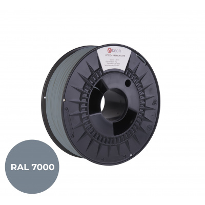 C-Tech 3DF-P-PETG1.75-7000 3D filament, PREMIUM LINE, PETG, RAL7000, 1,75mm, 1000g, Veveričí sivý (Squirrel grey)