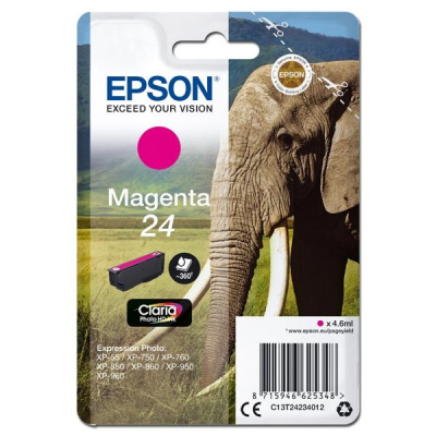Epson T2423 C13T24234012 purpurová (magenta) originálna cartridge