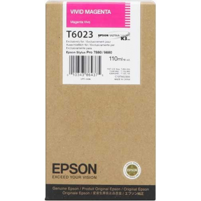 Epson T602300 purpurová (vivid magenta) originálna cartridge