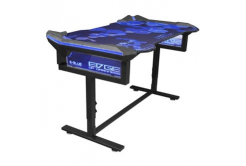 E-blue Herní stůl EGT004BK EGT004BKAA-IA, 135x78,5cm, 72-91,2cm, RGB podsvícení, výškově nastavitelný, s podložkou pod myš