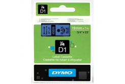 Dymo D1 45806, S0720860, 19mm x 7m, čierna tlač / modrý podklad, originálna páska