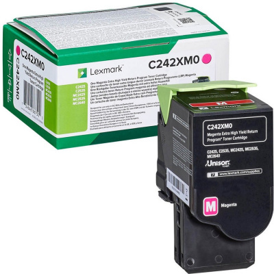 Lexmark C242XM0 purpurový (magenta) originálny toner