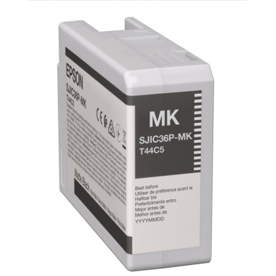 Epson SJIC36P-MK C13T44C540 pre ColorWorks, matná čierna (black matte) originálna cartridge