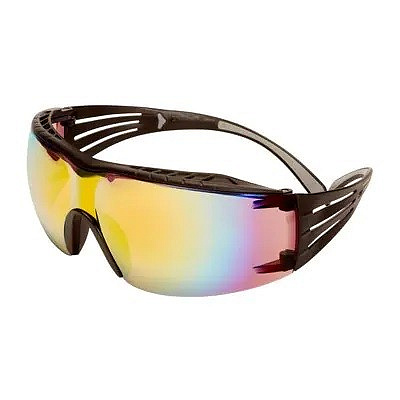 3M SecureFit SF416XAS-BLK Ochranné okuliare, oranžové zrkadlové