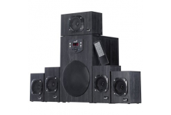 Genius reproduktory SW-HF 5.1 4500 v2 31730015400, 5.1, 125W, černé, dálkové ovládání, domácí kino, 3,5 mm jack, 40Hz~20kHz