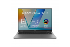 ASUS Vivobook 16 Flip/TP3607SA-OLED190W/U7-256V/16"/WUXGA/T/16GB/512GB/Intel int/W11H/Sivá/2R