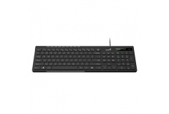 Genius Slimstar 230 II COPILOT 31310048407, klávesnice CZ/SK, multimediální, slim typ drátová (USB), černá