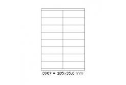 Samolepiace etikety 105 x 35 mm, 16 etikiet, A4, 100 listov
