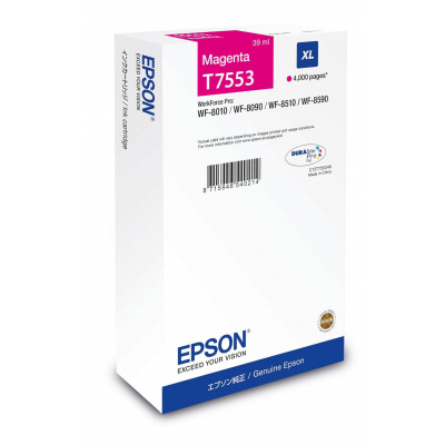 Epson T7553 XL C13T75534N purpurová (magenta) originálna cartridge