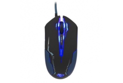 E-blue Myš Auroza EMS144BK, 3500DPI, optická, 6tl., drátová USB, černá