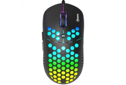 Marvo myš M399, 6400DPI, optická, 6tl., káblová USB, čierná, herná, podsvietená