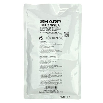 Sharp originální developer MX-27GVBA, black, 100000 str., Sharp MX-2300N,2700N,3501,MX-2300, 2700,MX-350XN, 450XN