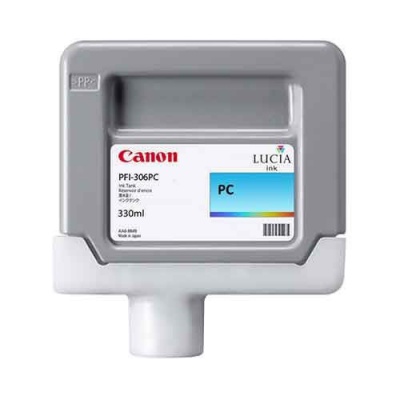 Canon PFI-306PC, 6661B001 foto azúrová (photo cyan) originálna cartridge