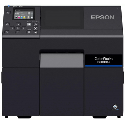 Epson ColorWorks D6000 (Ae) C31CL90102 farebná tlačiareň štítkov, cutter, disp., USB, Ethernet, black