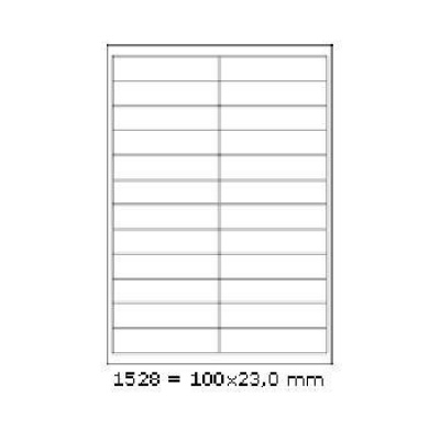 Samolepiace etikety 70 x 74,2 mm, 12 etikiet, A4, 100 listov
