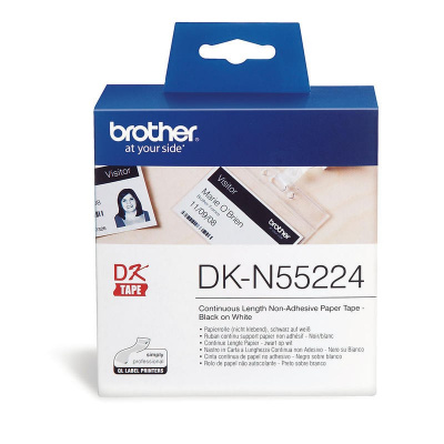 Brother DK-N55224, 54mm x 30,48m, nelepiace, originálna papierová role