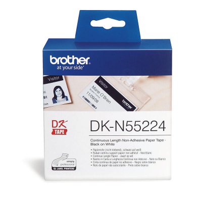 Brother DK-N55224, 54mm x 30,48m, nelepiace, originálna papierová role