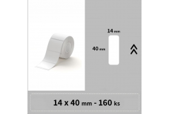 Niimbot štítky RP A2A08611501, 14x40mm 160ks Biele pre D11, D11-M, D110, D110-H
