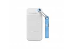 VERBATIM externí SSD 2TB Pocket SSD, USB-C, Bílá
