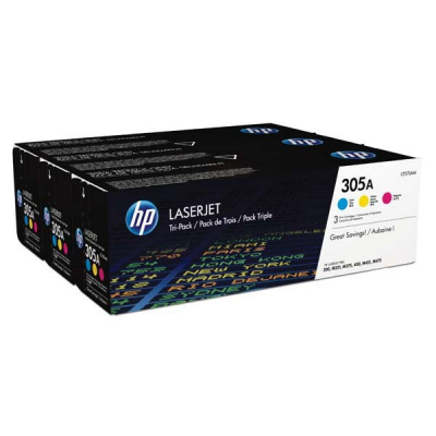 HP 305A CF370AM CMY multipack originálny toner