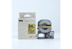 Epson LK-SM24ZW, 24mm x 9m, černý tisk / zlatý podklad, kompatibilní páska