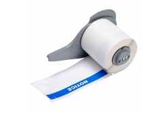 Brady M7-38-483-NOTICE / 174624, 101.60 mm, Polyester, modrá tlač / biely podklad