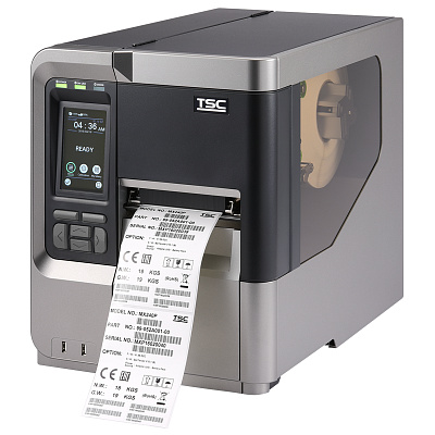 TSC MX240P 99-151A001-7ALF TT, tlačiareň štítkov, 8 dots/mm (203 dpi), rewind, RTC, display, USB, RS232, Ethernet, TSPL-EZ, kit (USB)