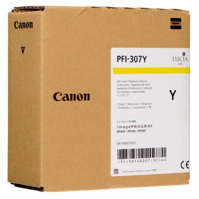 Canon PFI-307Y, 9814B001 žltá (yellow) originálna cartridge