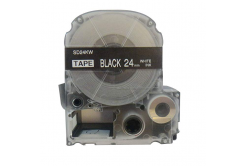 Epson LC-SD24KW, 24mm x 8m, bílý tisk / černý podklad, kompatibilní páska