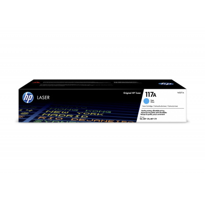 HP 117A W2071A azúrový (cyan) originálny toner