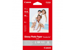 Canon Glossy Photo Paper, foto papír, lesklý, GP-501, bílý, 10x15cm, 4x6", 210 g/m2, 50 ks, 0775B081, inkoustový