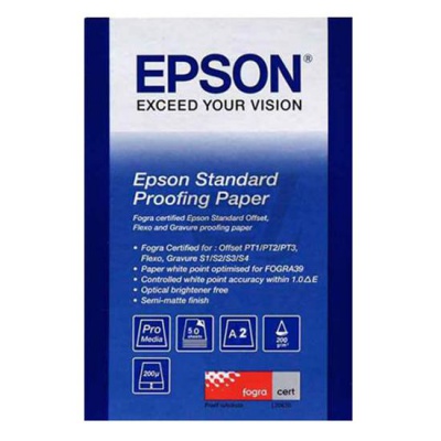 Epson Standard Proofing Paper, foto papír, polomatný, bílý, A2, 205 g/m2, 50 ks, C13S045006, in