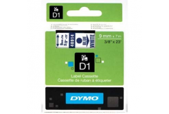 Dymo D1 40914, S0720690, 9mm x 7m, modrá tlač / biely podklad, originálna páska