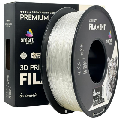 Smart Print FG-S126-E1, 3D filament, TPU 95A, 1,75mm, 1000g, Priesvitný (Transparent)