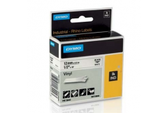 Dymo D1 18444, S0718600, 12mm x 5,5m čierna tlač / biely podklad, originálná páska
