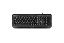 Genius KB-118 31300010400, klávesnice US, klasická, voděodolná typ drátová (USB), černá