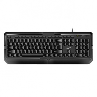 Genius KB-118 31300010400, klávesnice US, klasická, voděodolná typ drátová (USB), černá
