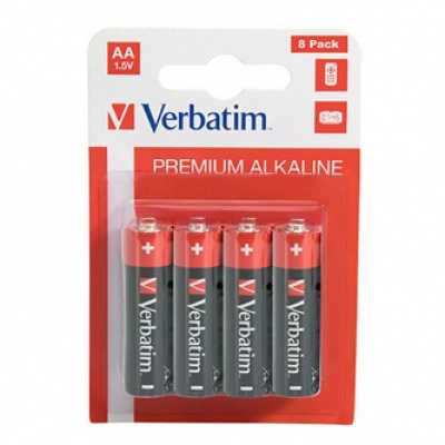 Verbatim 49503 Alkalická batéria AA-LR6 Mignon, AA, 1.5V, blistr, 8ks