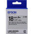 Epson LabelWorks LK-5SBE C53S655013 18mm x 9m, čierna tlač / matný strieborný podklad, matná, originálna páska