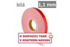 3M VHB™ LSE-110WF Oboustranně silně lepicí páska na LSE plasty, tl. 1,1 mm 12 mm x 33 m