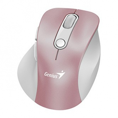 Myš bezdrátová, Genius Ergo 9000S Pro 31030039403, růžová, optická, 2400DPI